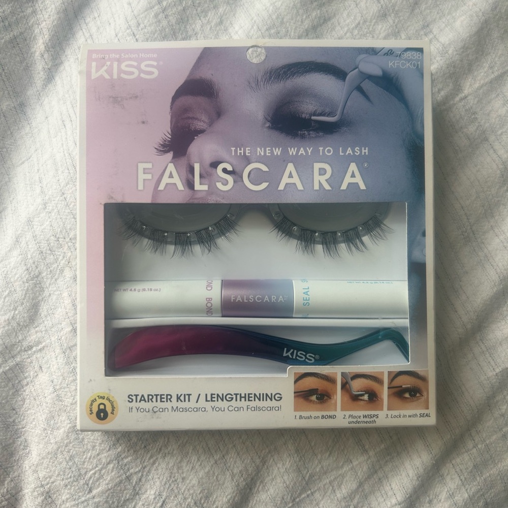 KISS Falscara Lash Starter Kit with Bond, Seal and Applicator